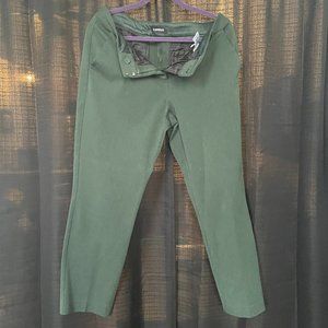 Express Mid rise Columnist Ankle Pant Size 12 (green) Used